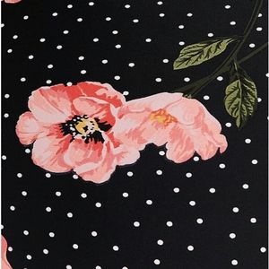 Torrid Black Floral & Polka Dot Tie Front Swimsuit